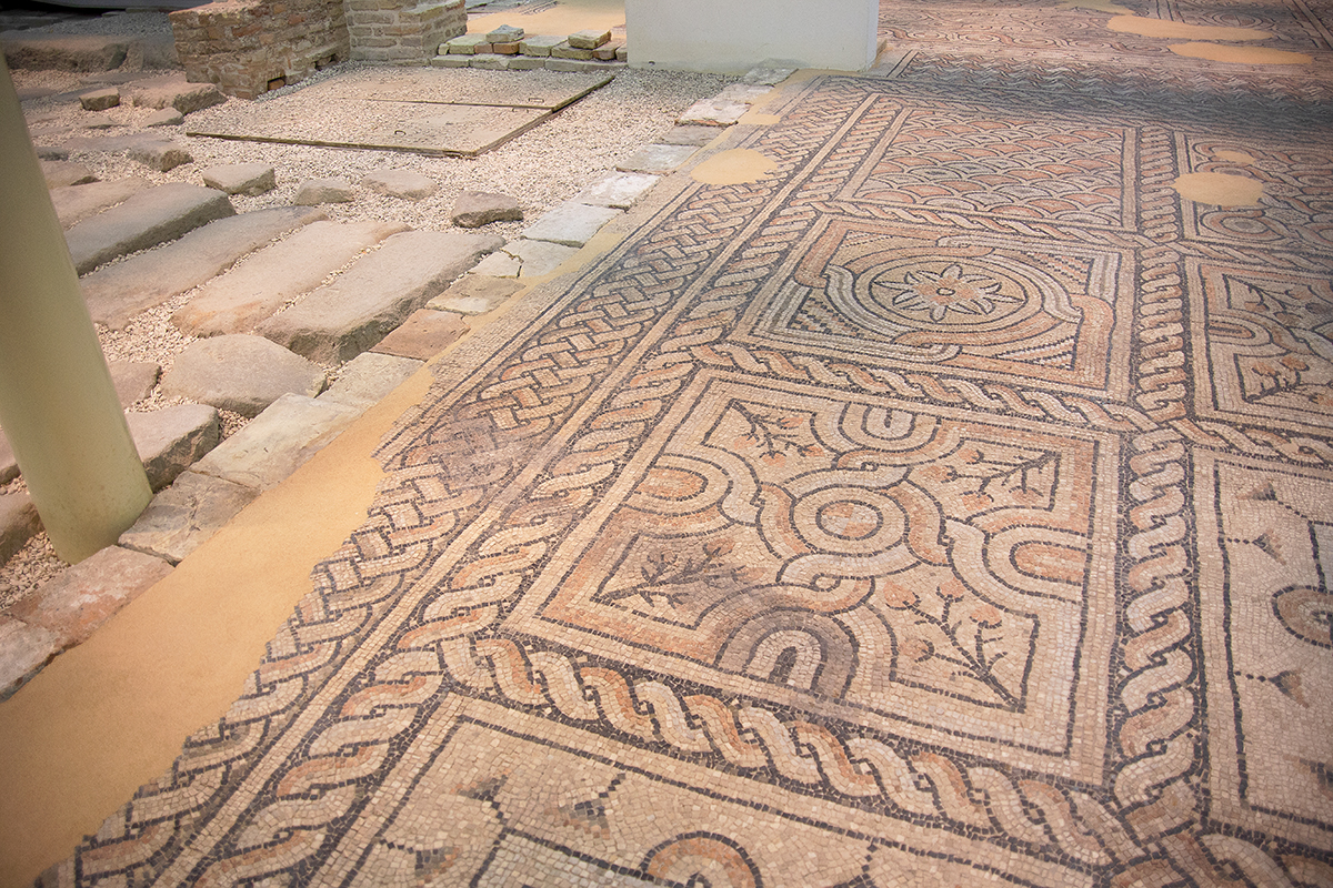 Domus of the Stone Carpets - Detail of the mosaic floor