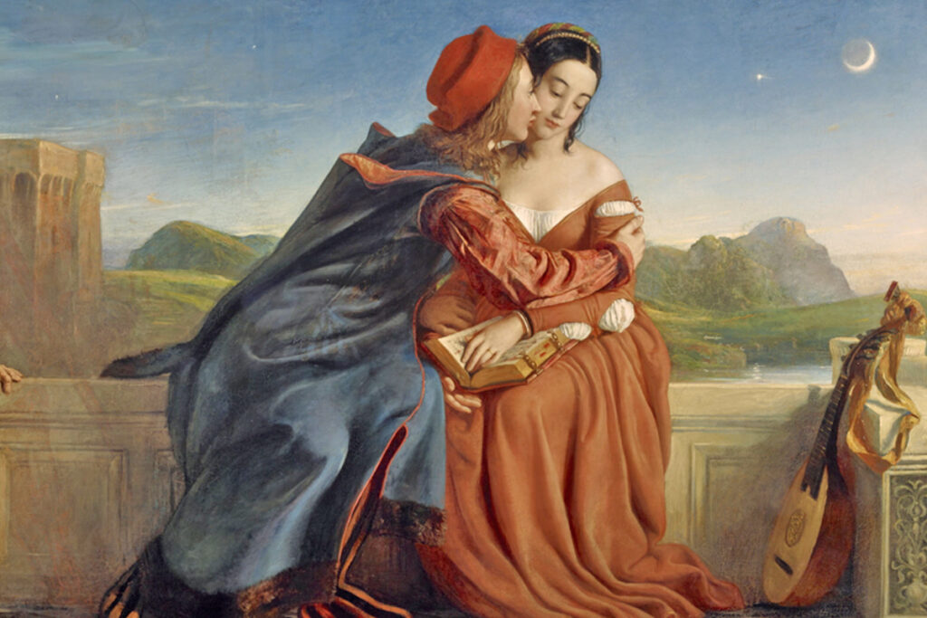 Dipinto di Paolo e Francesca, opera di William Dyce