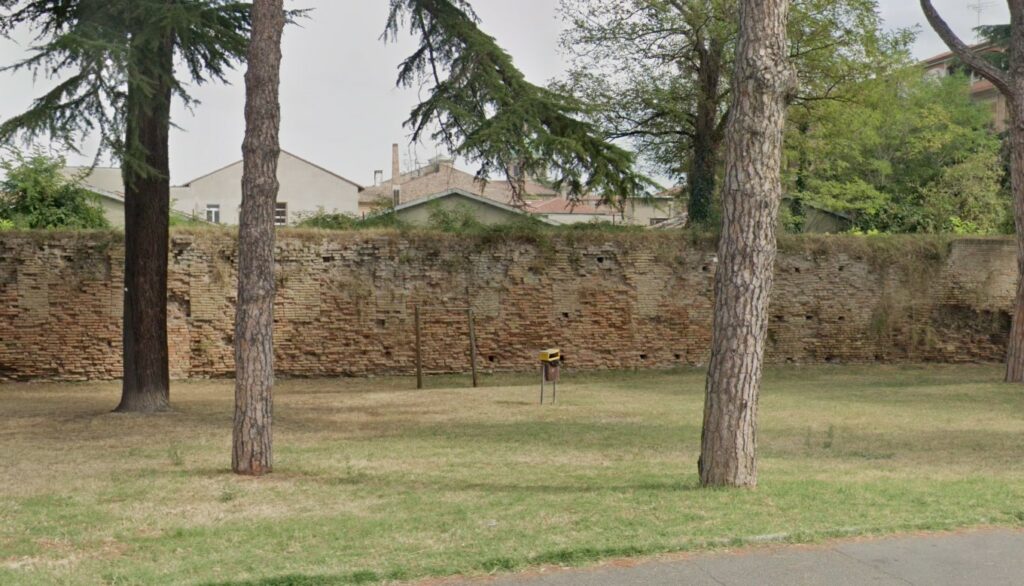 Historical city walls in Ravenna