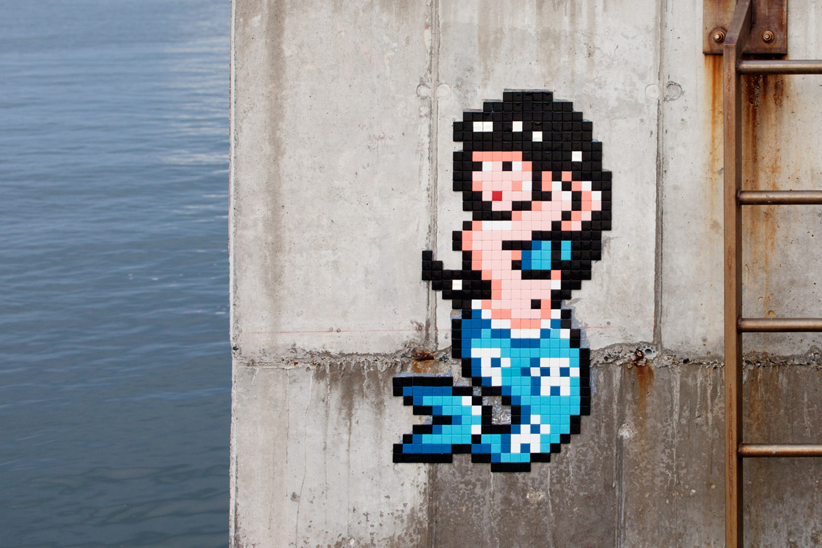 Invader a Marina di Ravenna 