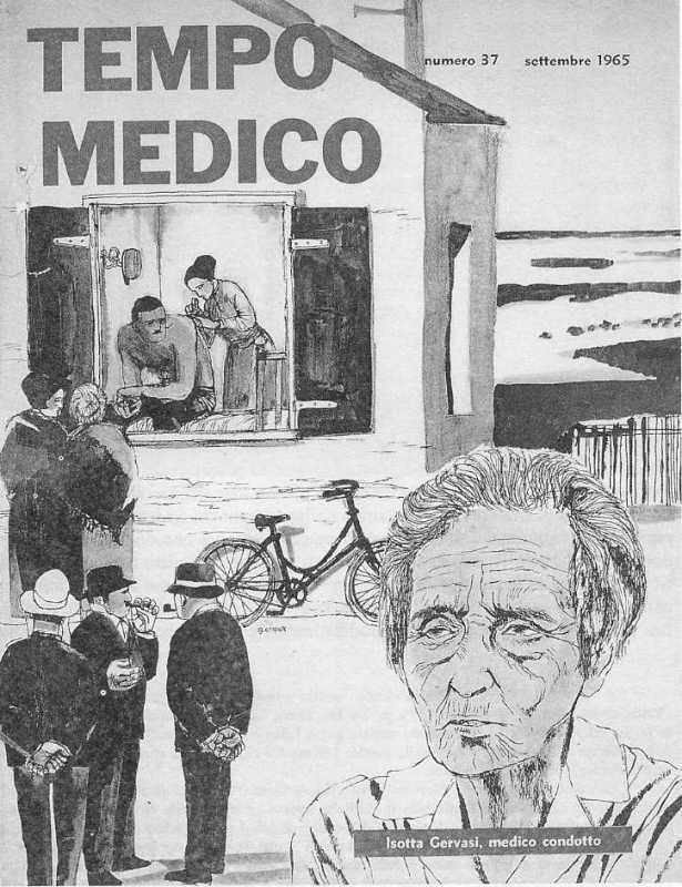 Isotta Gervasi. Ritratto di Guido Crepax su Tempo Medico (1965)