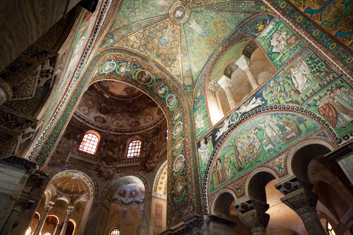 Mosaics in the Basilica of San Vitale in Ravenna