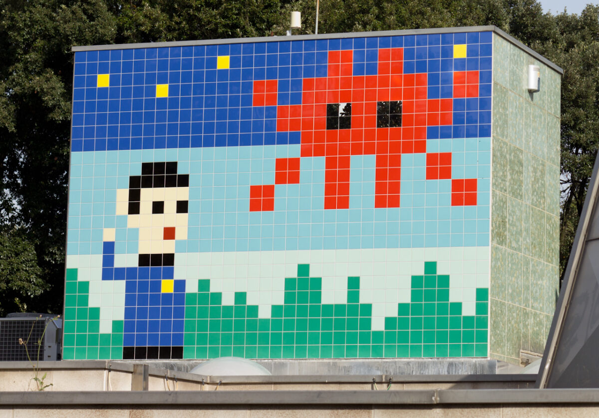 Invader a the Planetarium in Ravenna