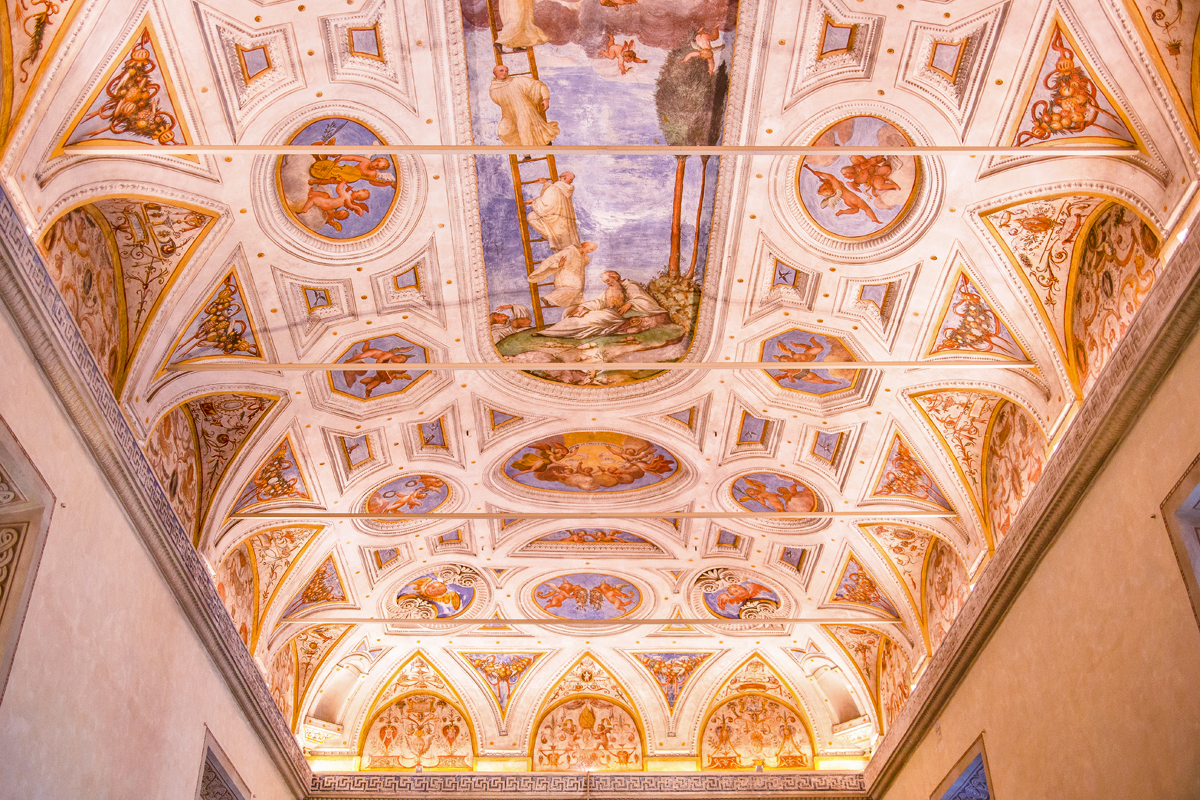 Biblioteca Classense - il soffitto della Sala Dantesca