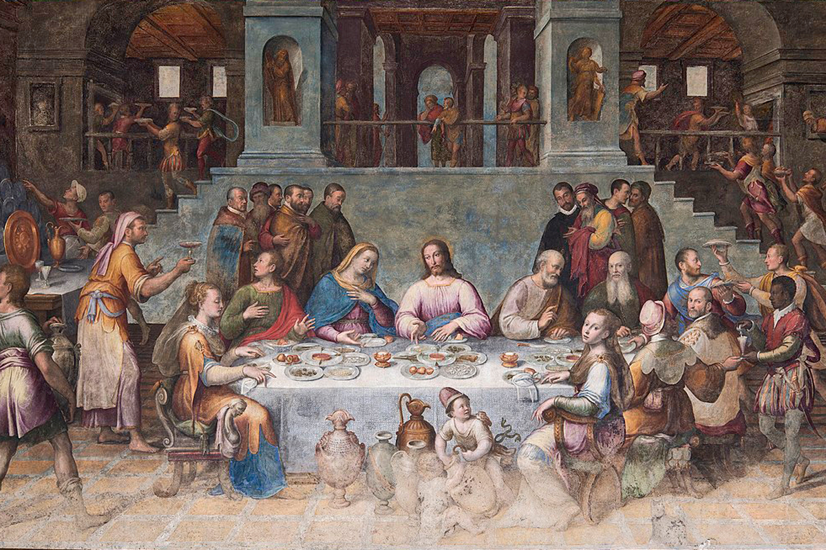 Classense Library - Marriage at Cana (Work by Luca Longhi) | Photo © classense.ra.it