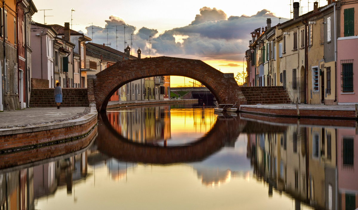 The town of Comacchio (Ferrara)