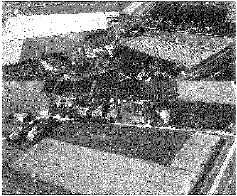 Aerial view of the buried ruins of the Classe docks