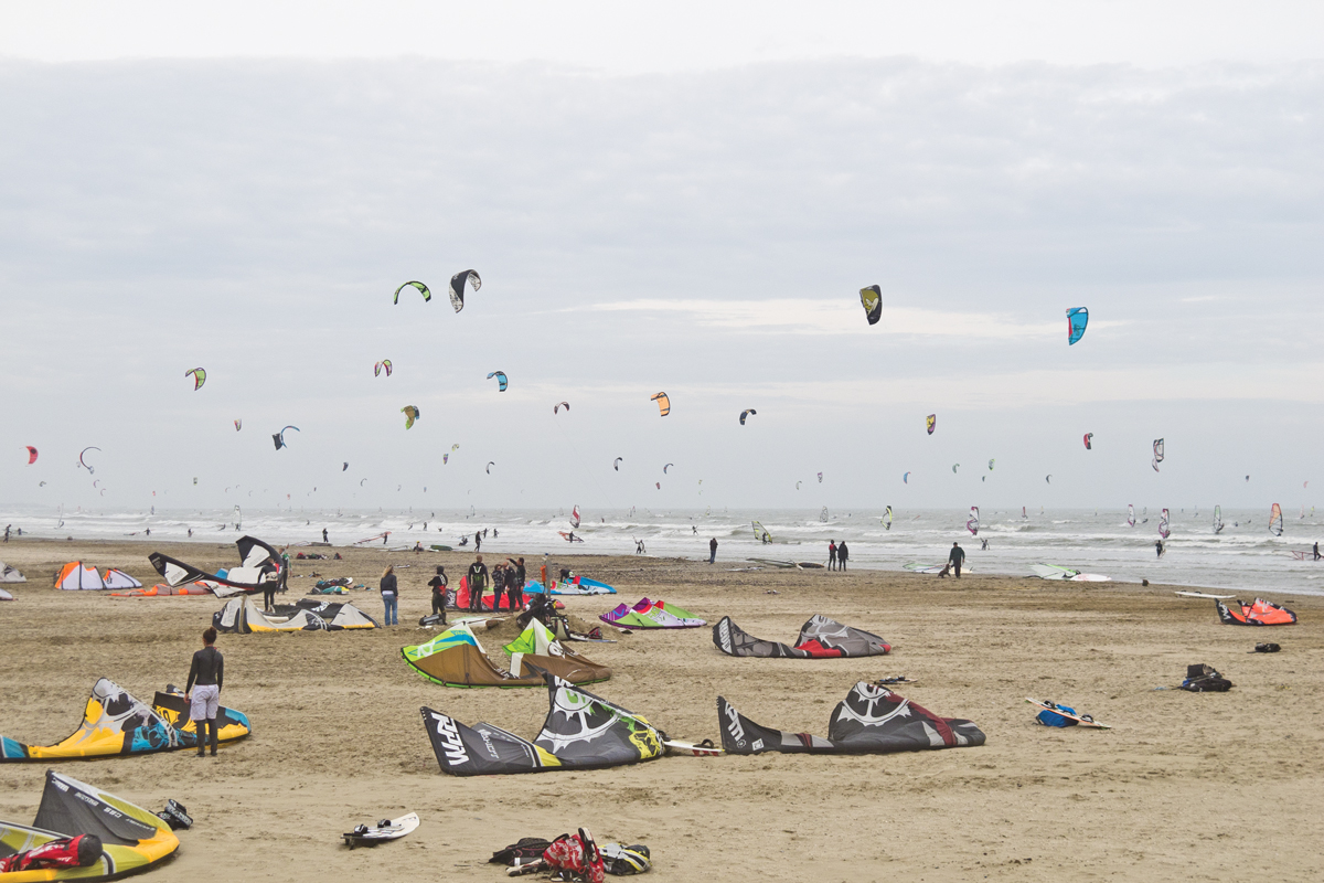 Kite Surfers in Marina di Ravenna (Ra)