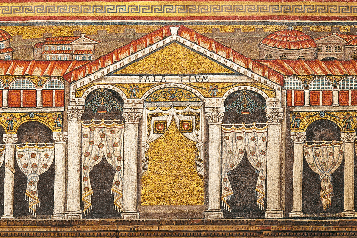 Imperial Palace mosaic (Basilica of Sant'Apollinare Nuovo, Ravenna)