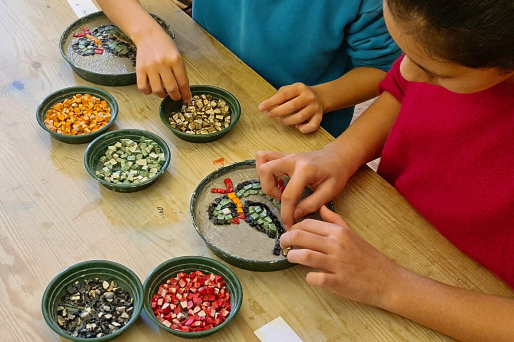 Ravenna, Laboratorio di mosaico per bambini