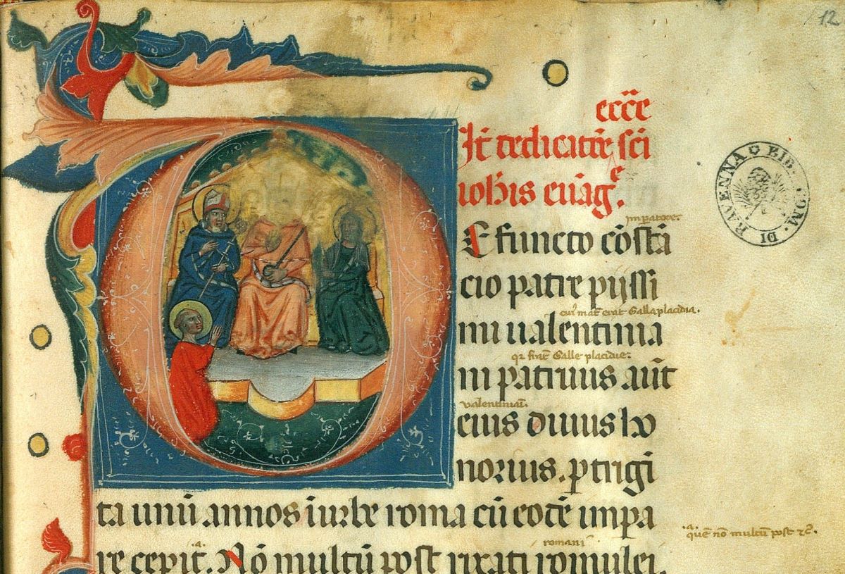 Ravenna, miniatura dal Manoscritto 406.