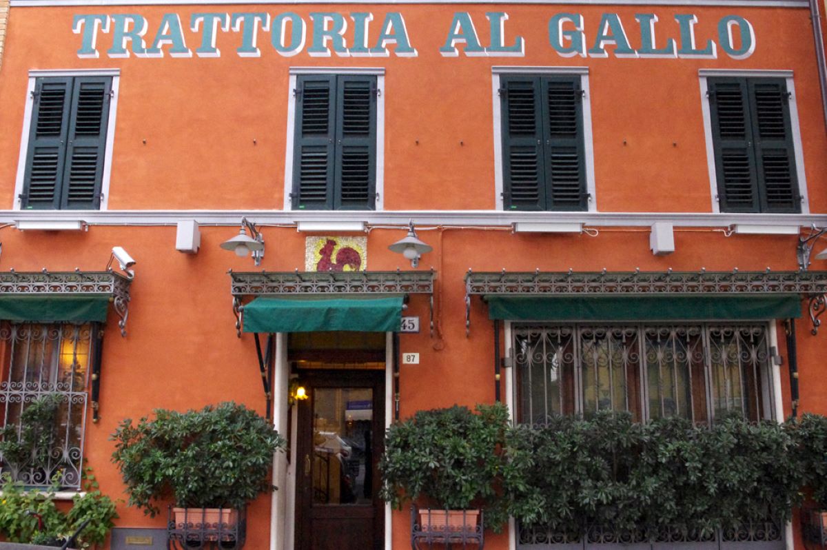 Ravenna, ingresso Trattoria Al Gallo