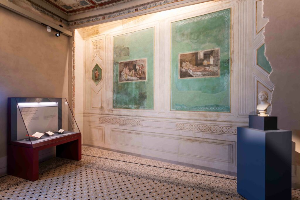 Foto dello studiolo di Byron a palazzo Guiccioli.